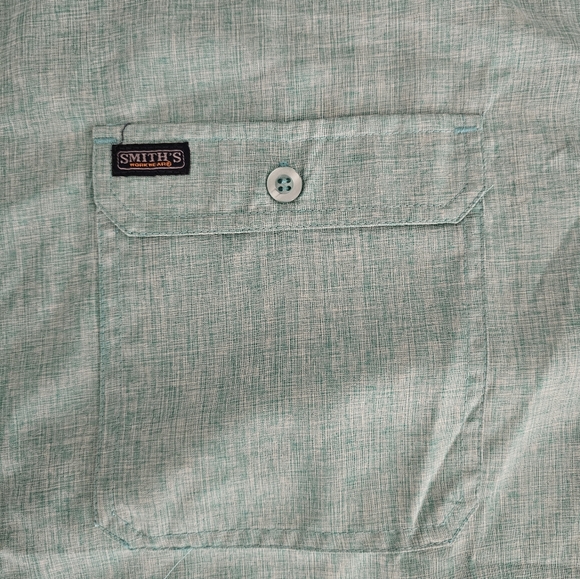 Smith’s Workwear Spearmint Short Sleeve Performance Work Shirt Sz 3XB NWT - Picture 10 of 15